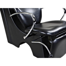 Load image into Gallery viewer, "Monroe" Black Beauty Salon Backwash Chair & Sink Bowl