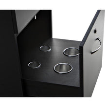 Load image into Gallery viewer, "Phoenix" Salon Cabinet with Three Drawers, Black