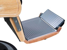 Load image into Gallery viewer, Icarus "Wilson" Modern Black Barber Chair With Heavy Duty Base, Wood Trims