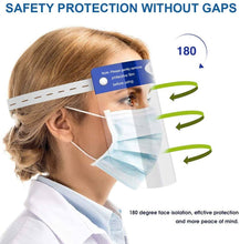 Load image into Gallery viewer, Face Shields Clear Plastic Protective - 10PK