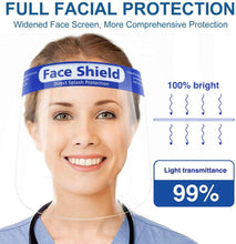Load image into Gallery viewer, Face Shields Clear Plastic Protective - 10PK