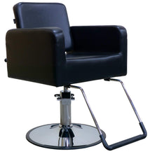 Load image into Gallery viewer, Icarus "Piney" Black Reclining Multi-purpose Salon Styling Chair