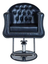 Load image into Gallery viewer, Icarus "Young" Black Beauty Salon Styling Chair, Round Base