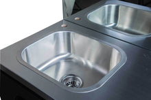 Load image into Gallery viewer, Icarus "Ashland" Black Barber Styling Salon Station With Mirror And Sink