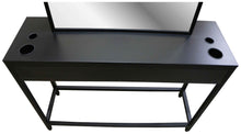 Load image into Gallery viewer, Icarus "Milford" Black Salon Styling Station with Mirror