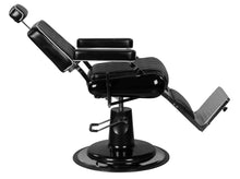 Load image into Gallery viewer, "Polk" Professional Reclining Hair Salon Black Hydraulic Barber Chair