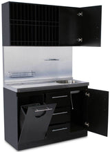 Load image into Gallery viewer, Icarus Modern Style Wood Color Bar with Sink