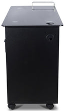 Load image into Gallery viewer, Icarus "Superb" Black Manicure Table With Glass Top