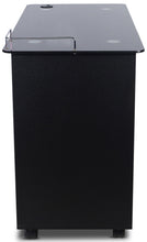 Load image into Gallery viewer, Icarus "Superb" Black Manicure Table With Glass Top