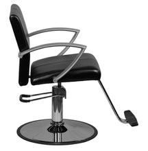 Load image into Gallery viewer, "Niro" Black Contemporary Styling Chair Pointed Handles