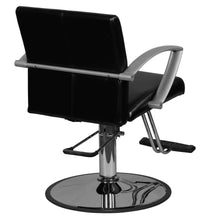 Load image into Gallery viewer, "Niro" Black Contemporary Styling Chair Pointed Handles