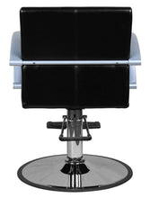 Load image into Gallery viewer, "Niro" Black Contemporary Styling Chair Pointed Handles