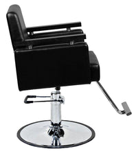 Load image into Gallery viewer, "Watson" Wood Handle Hair Salon Styling Chair With Round Base, T Bar Footrest