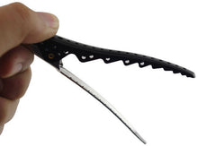 Load image into Gallery viewer, Hair Tamer Black Shark Hair Sectioning Clips - 6 ct