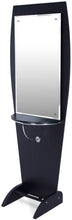 Load image into Gallery viewer, "Boston" Black Single Salon Styling Station With Mirror