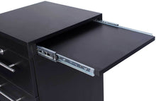 Load image into Gallery viewer, Icarus "Abbot" Black Beauty Salon Hair Styling Station Cabinet