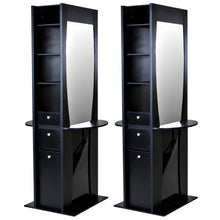 Load image into Gallery viewer, "Newark" Double Salon Styling Station With Mirror