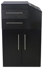 Load image into Gallery viewer, "Anaheim" Black Rolling Styling Station