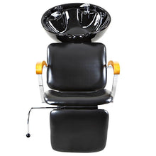 Load image into Gallery viewer, "Reynolds" Black Beauty Salon Shampoo Chair & Sink Bowl Unit