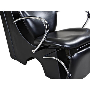 "Monroe" Black Beauty Salon Backwash Chair & Sink Bowl