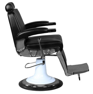 "Ford" Professional Reclining Black Barber Chair With Heavy Duty Base