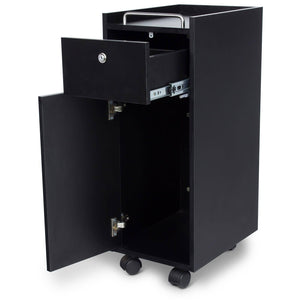 "Bucca" Black Beauty Salon Rolling Storage Trolley Cart