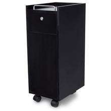 Load image into Gallery viewer, &quot;Bucca&quot; Black Beauty Salon Rolling Storage Trolley Cart
