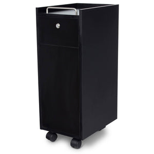 "Bucca" Black Beauty Salon Rolling Storage Trolley Cart