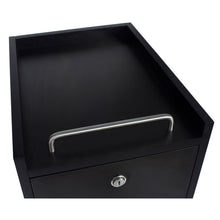 Load image into Gallery viewer, &quot;Bucca&quot; Black Beauty Salon Rolling Storage Trolley Cart
