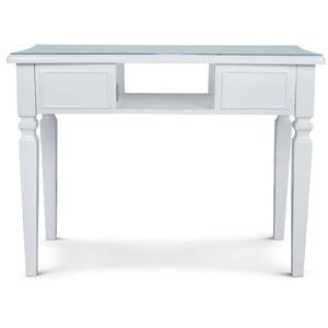Icarus "Yao" Manicure Table With Glass Top