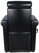 Load image into Gallery viewer, &quot;Crest&quot; Black Pedicure Foot Spa Station Chair
