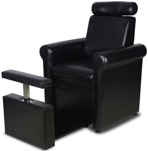 "Crest" Black Pedicure Foot Spa Station Chair