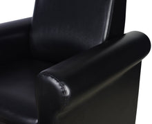 Load image into Gallery viewer, &quot;Crest&quot; Black Pedicure Foot Spa Station Chair
