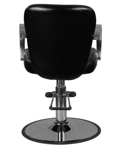 "Lauren" Black Salon Styling Chair Round Base