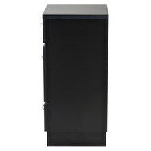 Load image into Gallery viewer, &quot;Phoenix&quot; Salon Cabinet with Three Drawers, Black
