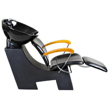 Load image into Gallery viewer, &quot;Reynolds&quot; Black Beauty Salon Shampoo Chair &amp; Sink Bowl Unit
