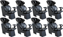 Load image into Gallery viewer, &quot;Universal&quot; Black Beauty Salon Shampoo Chair &amp; Bowl Unit Package
