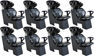 "Universal" Black Beauty Salon Shampoo Chair & Bowl Unit Package